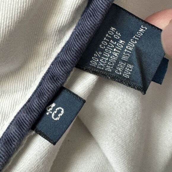 VTG Polo Ralph Lauren Cargo Shorts Mens 40 White Cotton Classic Fit Casual - Picture 5 of 9